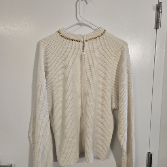 Joie Meliso Knit Sweater Chain Detailing - Picture 4 of 6